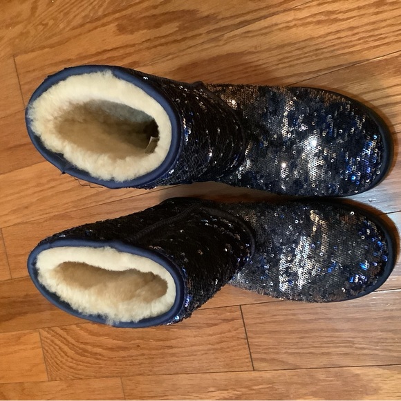 Ugg Blue Sequin Boots - Picture 4 of 11